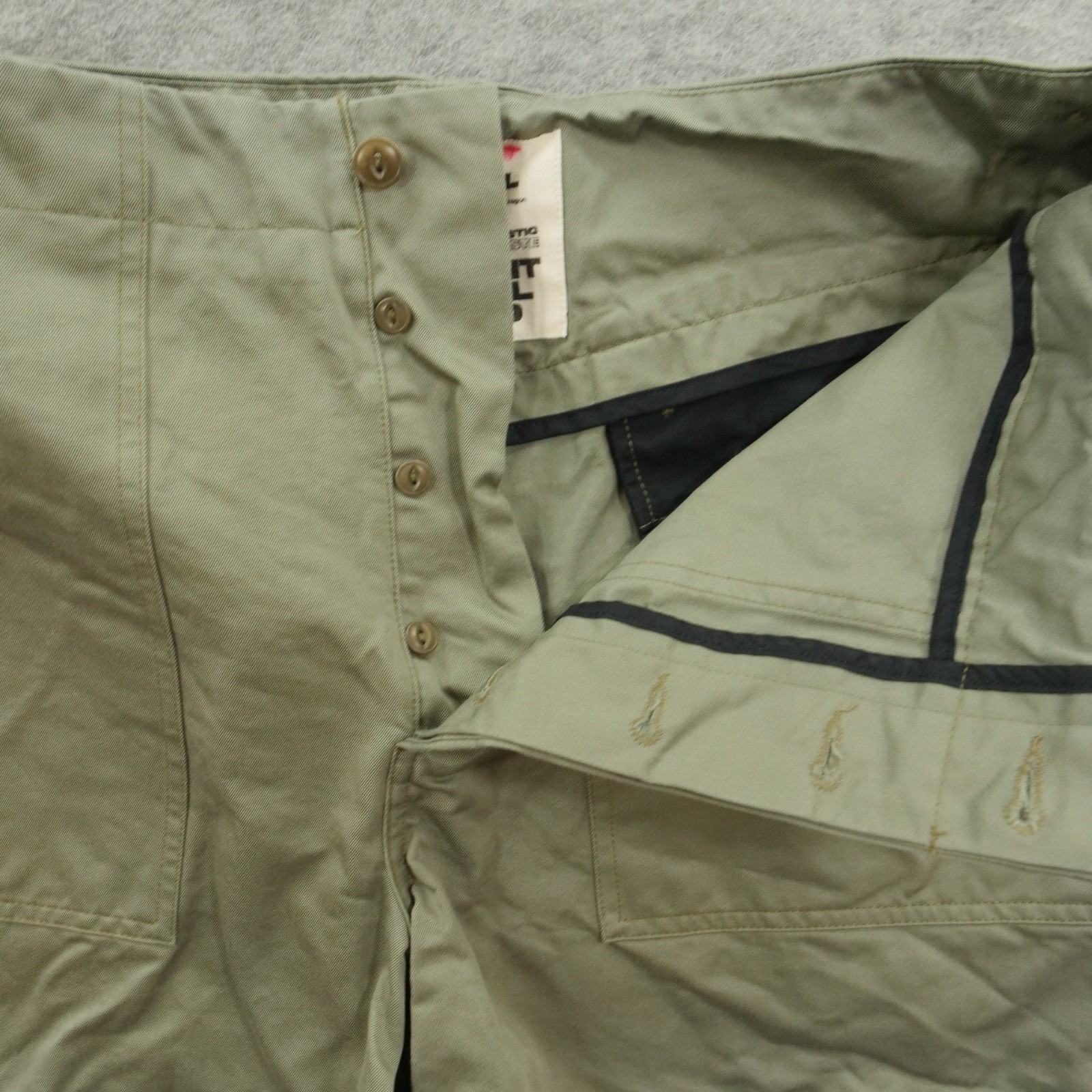 Unless Collective Shorts Mens Larg Egreen Flat Front Chino Streetwear Gorp Core — image 5 of 8